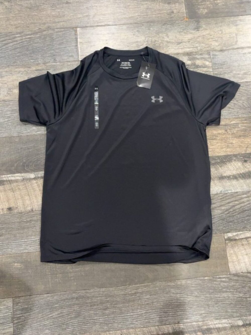 Under Armour Men’s Large Tech Tee Black Loose Fit Short Sleeve NWT